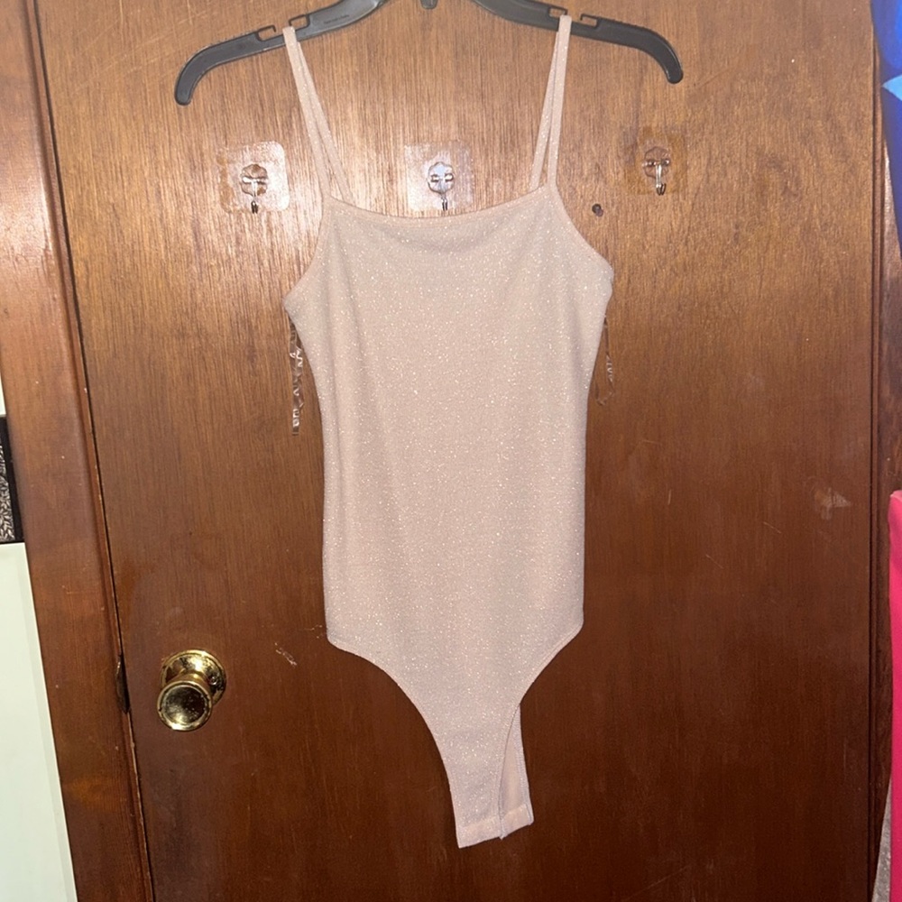 Sparkly Cream Body Suit